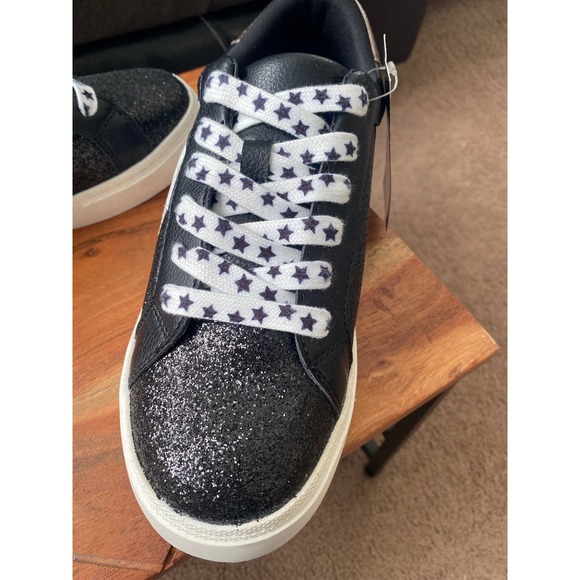 Art Class Glitter Sneakers Star Laces Casual Shoes Girls Women's Size 5 - Picture 11 of 13